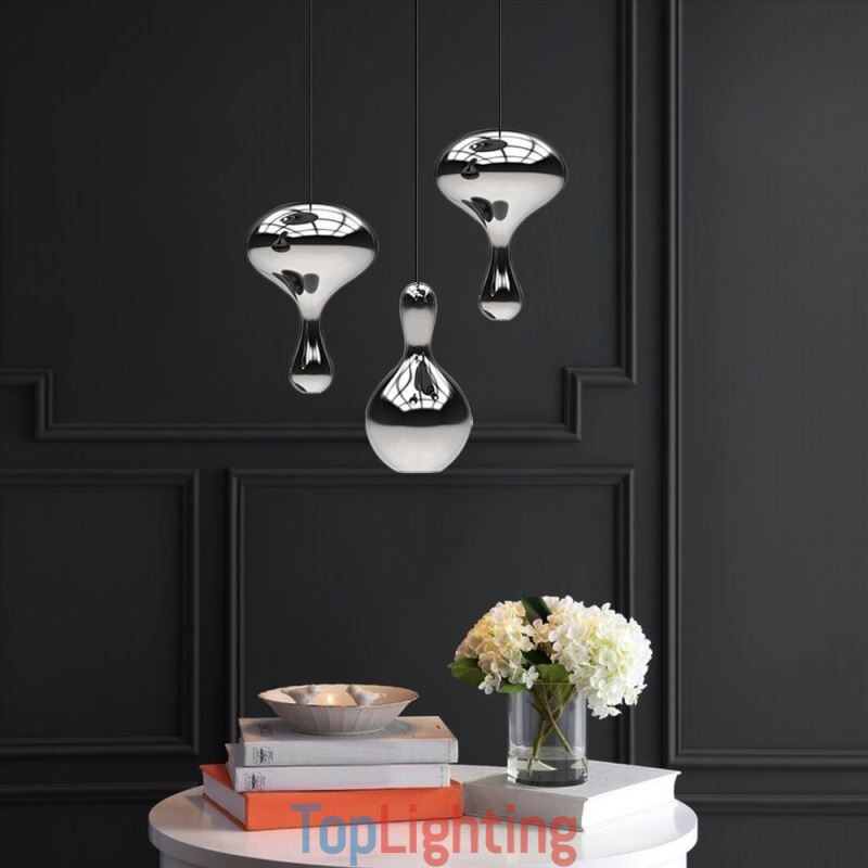 Creative Pendant Light Modern Simple Electroplated Glass Small Ceiling Light