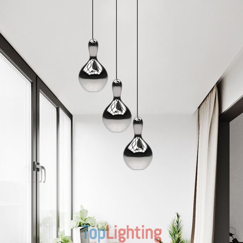 Creative Pendant Light Modern Simple Electroplated Glass Small Ceiling Light