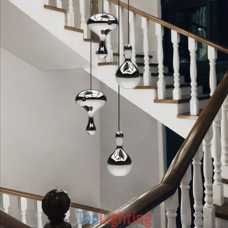 Creative Pendant Light Modern Simple Electroplated Glass Small Ceiling Light