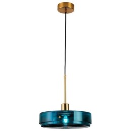 Round Cake Glass Pendant Light Modern Minimalist Wrought Iron Ceiling Light