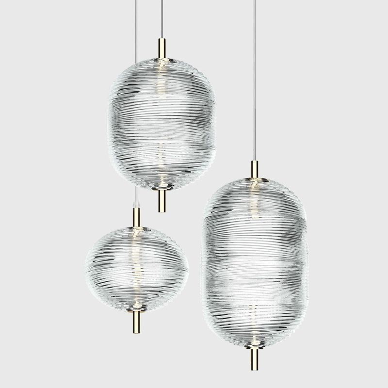 Water Ripple Pendant Light Modern Minimalist Wrought Iron Ceiling Light
