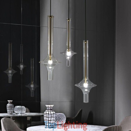 Glass Tube Pendant Light Modern Minimalist Wrought Iron Ceiling Light Glass Tube Pendant Light Modern Minimalist Wrought Iron Ceiling Light