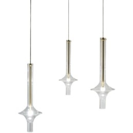 Glass Tube Pendant Light Modern Minimalist Wrought Iron Ceiling Light