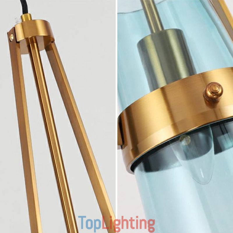 Water Drop Glass Pendant Light Modern Minimalist Wrought Iron Small Ceiling Light
