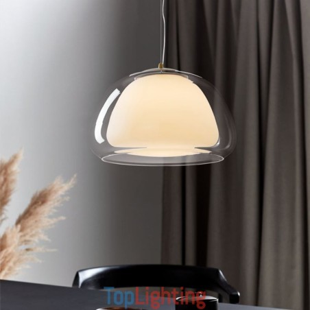 Pendant Light Modern Simple Clear Glass Pudding Ceiling Light Pendant Light Modern Simple Clear Glass Pudding Ceiling Light