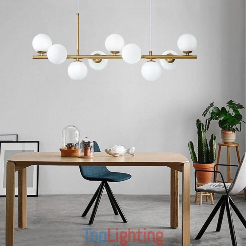 Pendant Light Modern Simple Magic Beans Molecular Wrought Iron Glass Ceiling Light