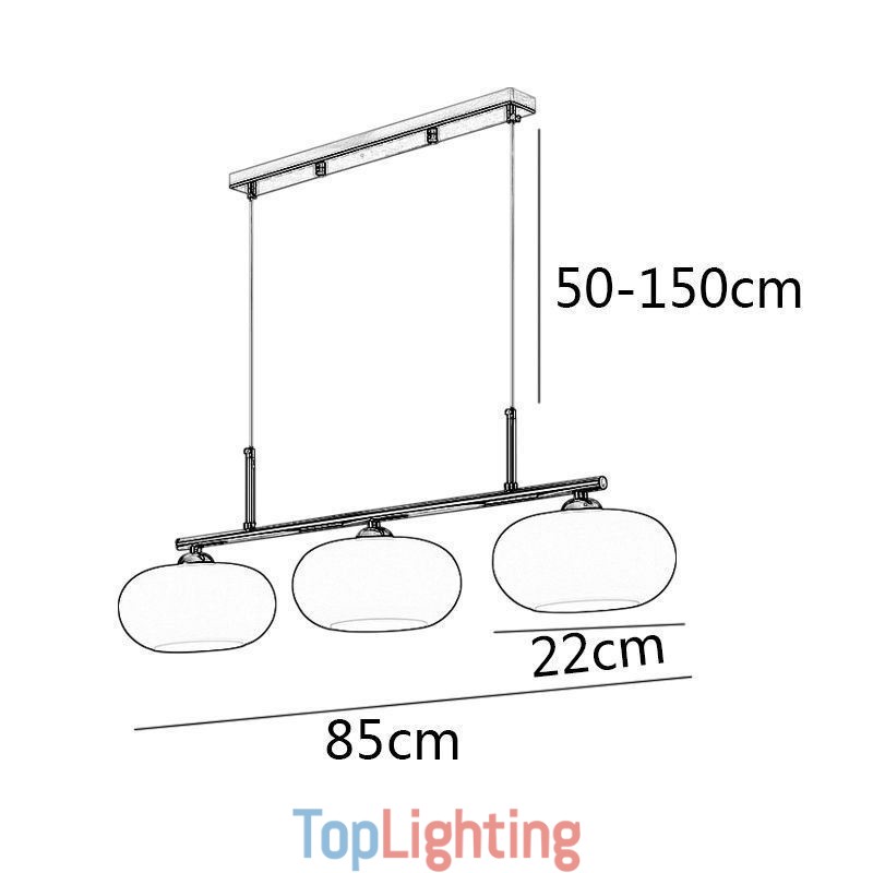 Nordic Glass Pendant Light Creative Wrought Iron Ceiling Light