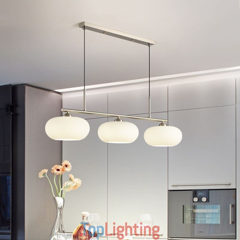 Nordic Glass Pendant Light Creative Wrought Iron Ceiling Light