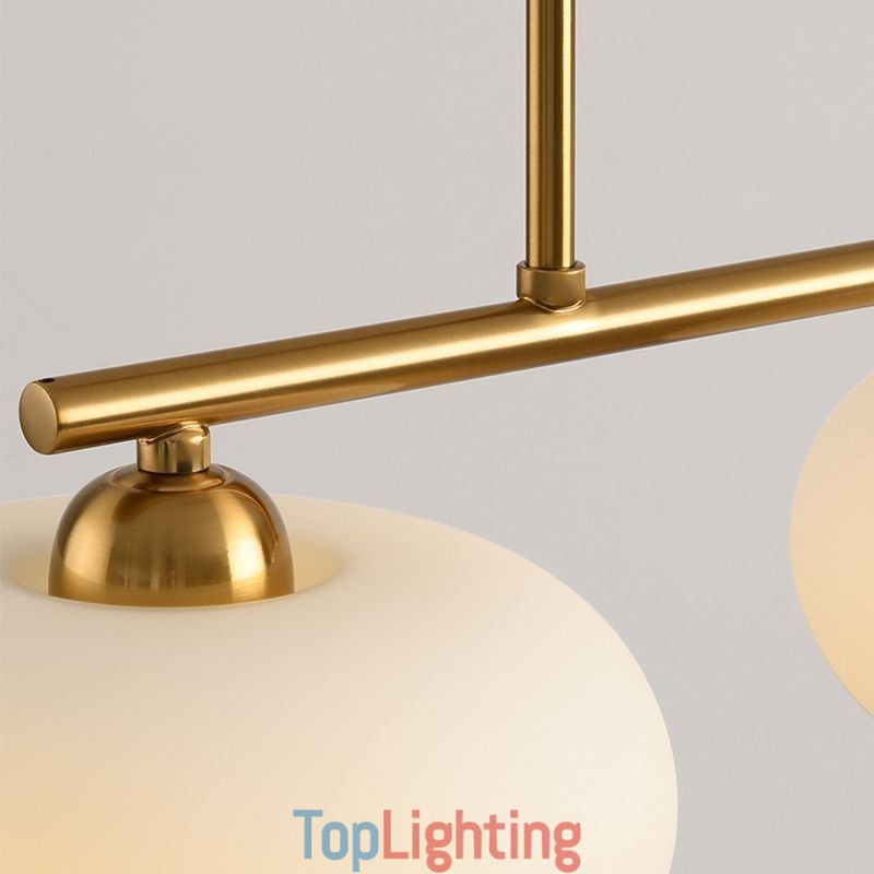 Nordic Glass Pendant Light Creative Wrought Iron Ceiling Light