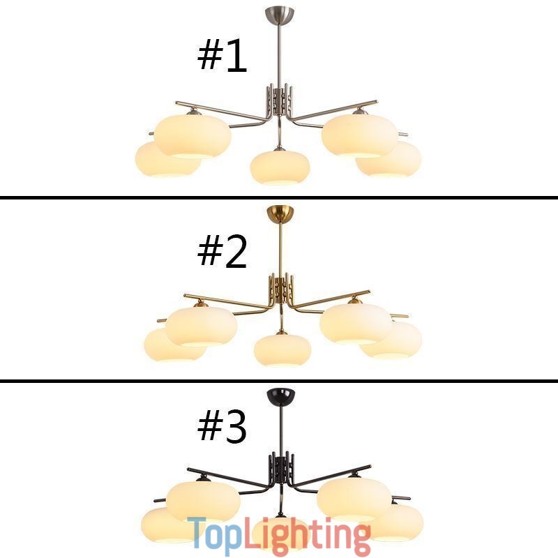 Nordic Glass Pendant Light Creative Wrought Iron Ceiling Light