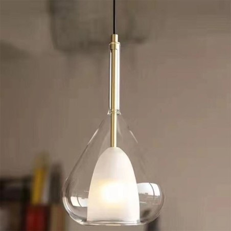 Pendant Light Modern Minimalist Double Glass Ceiling Lights Pendant Light Modern Minimalist Double Glass Ceiling Lights