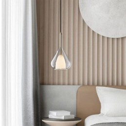 Pendant Light Modern Minimalist Double Glass Ceiling Lights