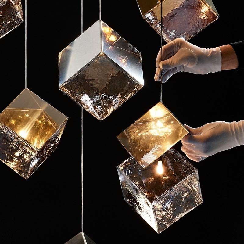 Creative Glass Pendant Light Pavilion Ceiling Lights