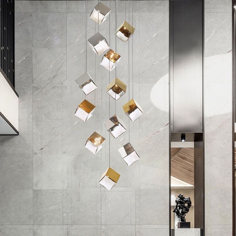 Creative Glass Pendant Light Pavilion Ceiling Lights