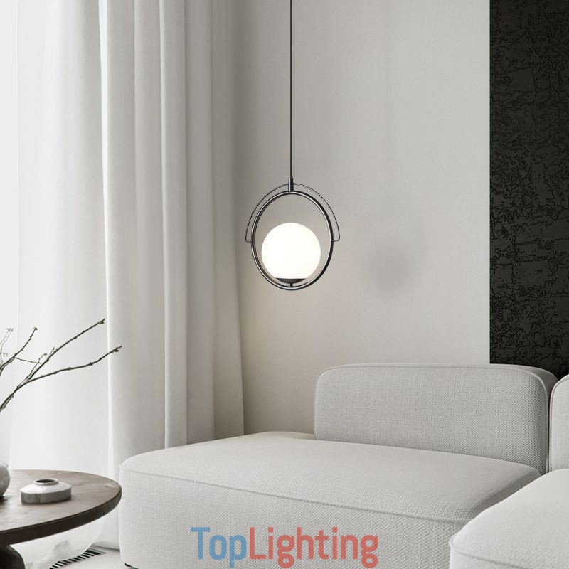 Glass Ball Pendant Light Decor Home Hanging Lamp