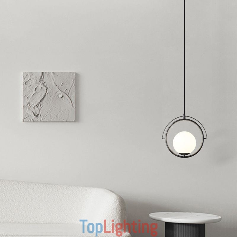 Glass Ball Pendant Light Decor Home Hanging Lamp