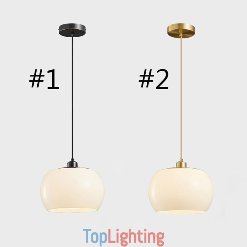 Modern Glass Pendant Light Pumpkin Design Pendant Lamp