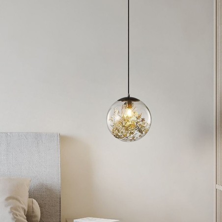 Glass Ball Pendant Light Leaves Christmas Hanging Lighting Glass Ball Pendant Light Leaves Christmas Hanging Lighting