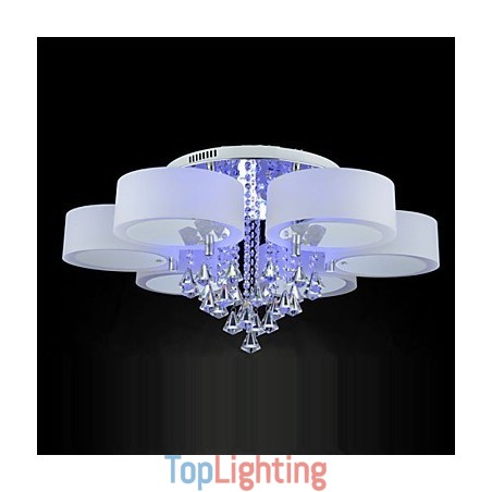 Remote Control Flush Mount Crystal Included Modern Contemporary Remote Control Flush Mount Crystal Included Modern Contemporary