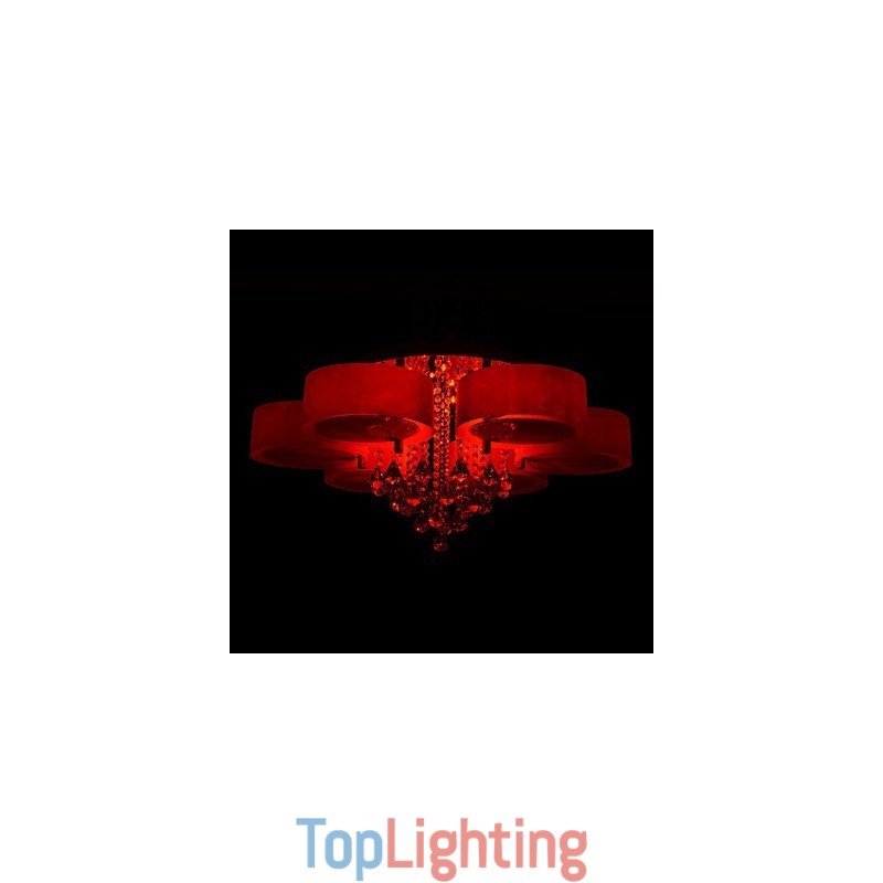Remote Control Flush Mount Crystal Included Modern Contemporary