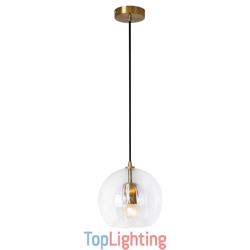 Modern Glass Pendant Light Single Head Hanging Lamp