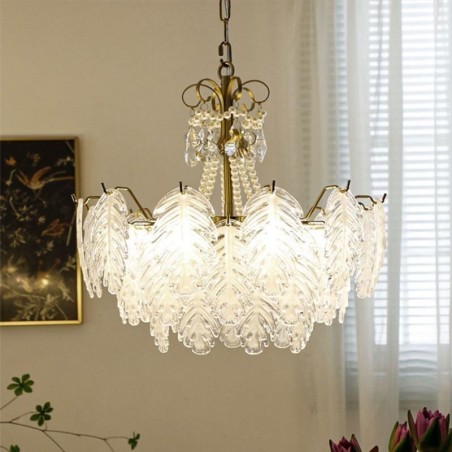 Elegant Glass Pendant Light Leaf Hanging Light Elegant Glass Pendant Light Leaf Hanging Light