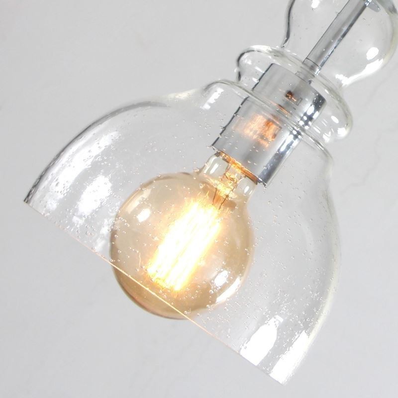 Modern Iron Pendant Light Gourd Glass Hanging Light