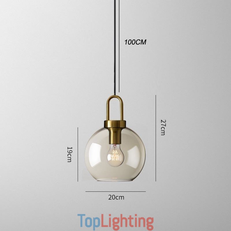 3 Light Pendant Light With Glass Shade Island
