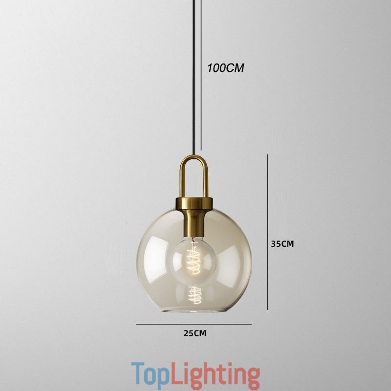 3 Light Pendant Light With Glass Shade Island