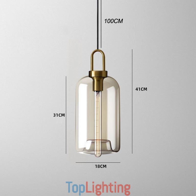 3 Light Pendant Light With Glass Shade Island