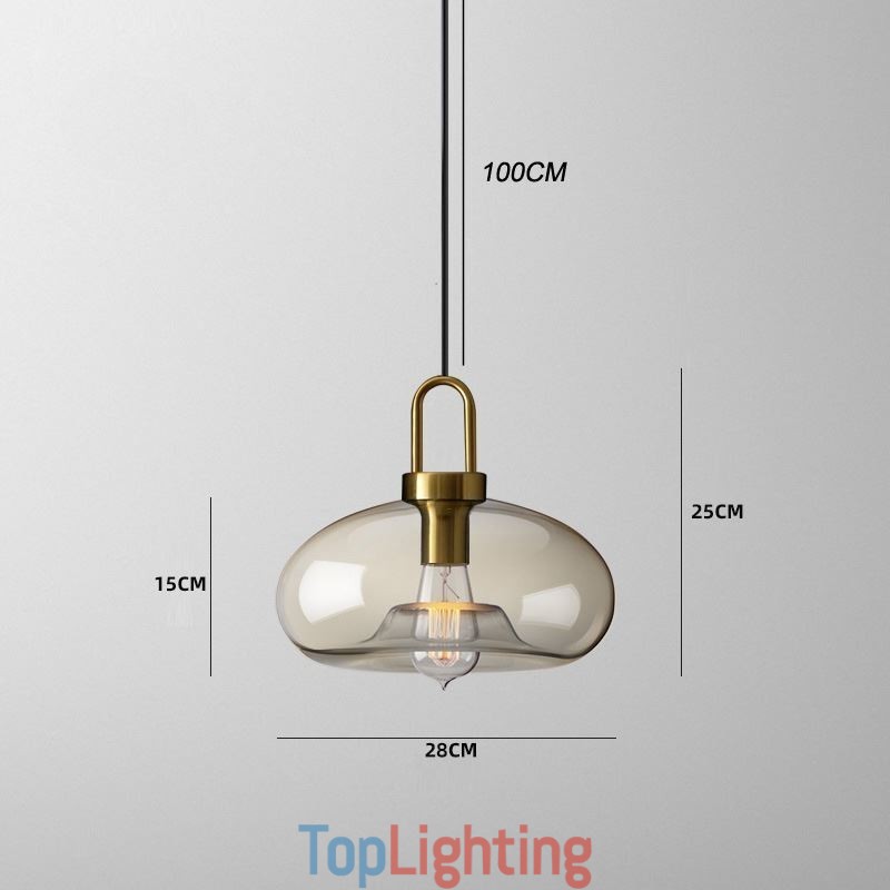 3 Light Pendant Light With Glass Shade Island