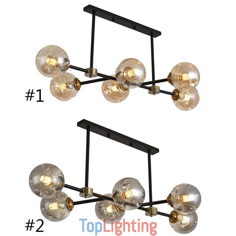6 Light Modern Glass Ceiling Light Magic Bean Light Fixture
