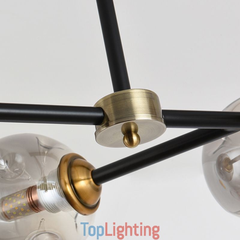 6 Light Modern Glass Ceiling Light Magic Bean Light Fixture