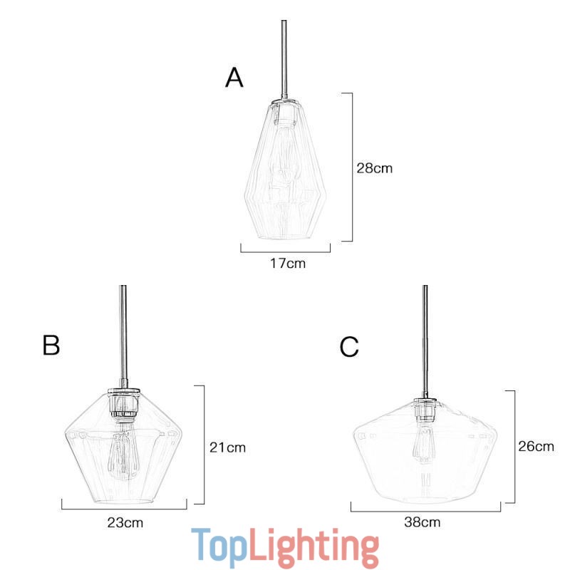 Modern Simple Glass Pendant Light
