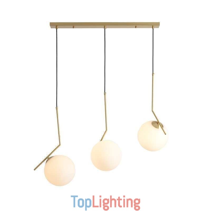 Glass Ball Light Fixture Island