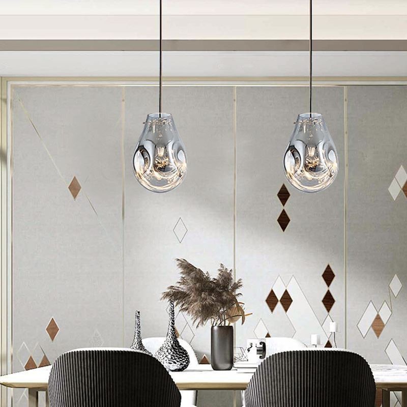 Colorful Pendant Light Soap Bubble Glass Ceiling Light Island Lamp