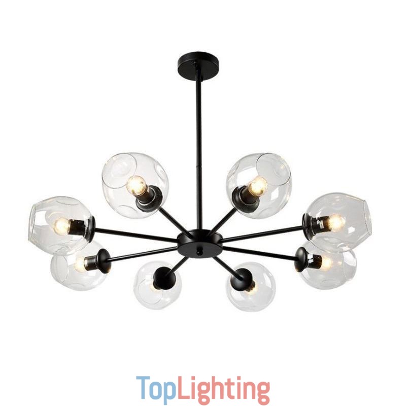 Nordic Glass Pendant Light Magic Bean Shape Lamp Chandelier Lighting