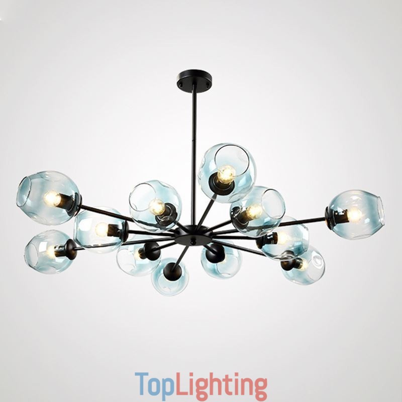 Nordic Glass Pendant Light Magic Bean Shape Lamp Chandelier Lighting