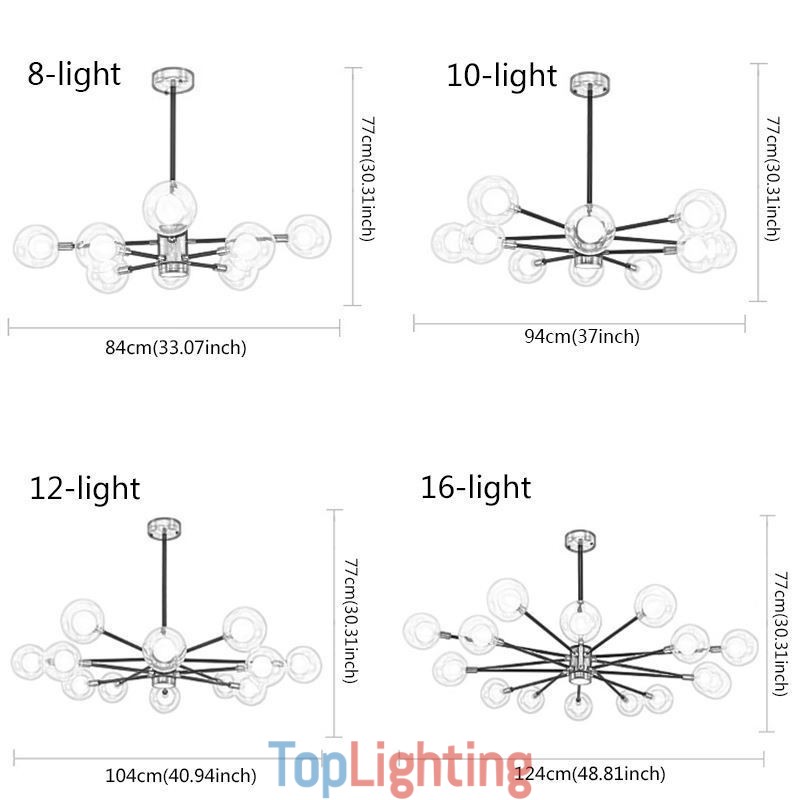Nordic Glass Pendant Light Milky White Round Lamp Chandelier Lighting