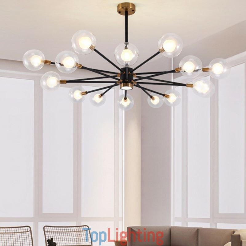 Nordic Glass Pendant Light Milky White Round Lamp Chandelier Lighting
