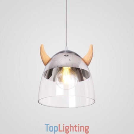 Classical Glass Pendant Light Wood Horn Lamp Creative Lighting Classical Glass Pendant Light Wood Horn Lamp Creative Lighting