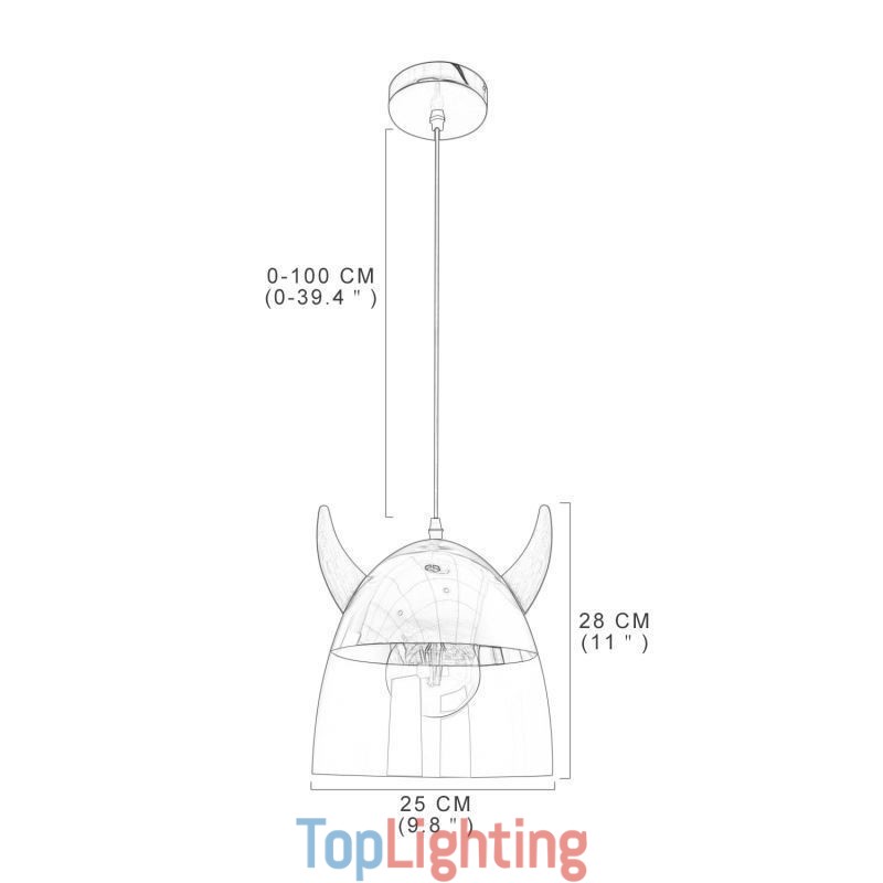 Classical Glass Pendant Light Wood Horn Lamp Creative Lighting