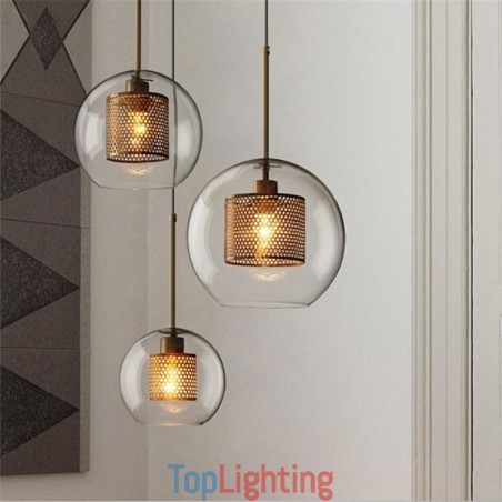 Nordic Pendant Light Glass Home Lighting Round Ball Shape Lamp Bedside Lamp Nordic Pendant Light Glass Home Lighting Round Ball Shape Lamp Bedside Lamp