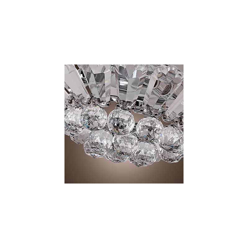 Modern Semi Flush Mount in Crystal Feature