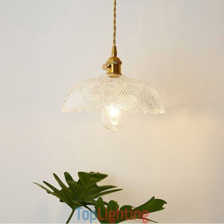 Large Clear Ribbed Glass Ceiling Light Home Lighting With Twist Switch Lamp Soothing Warmth Light Large Clear Ribbed Glass Ceiling Light Home Lighting With Twist Switch Lamp Soothing Warmth Light