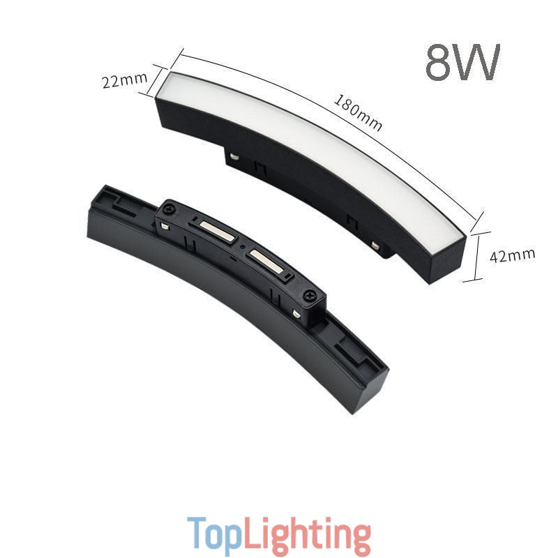 Track Light Magnetic Recessed Circular Track Lighting Fixture 120cm