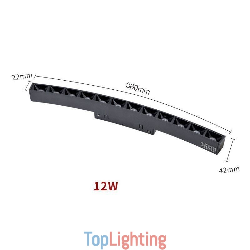 Circular Magnetic Track Light Recessed Spotlight Decorative Light 80cm