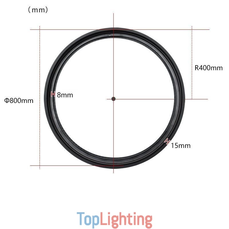 Circular Magnetic Track Light Recessed Spotlight Decorative Light 80cm