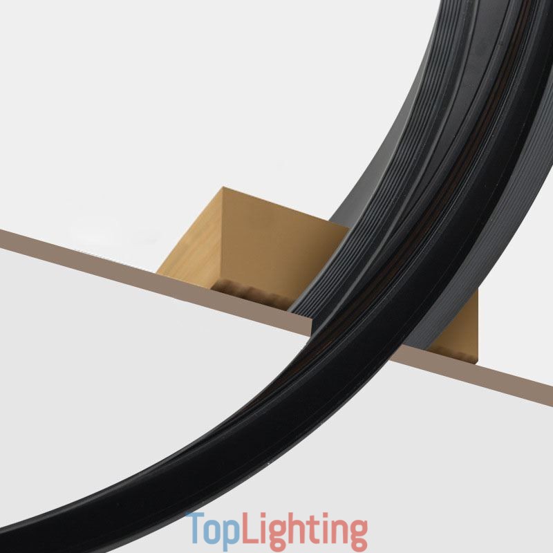 Recessed Track Lighting Rails Round Magnetic Aluminum Track Strips
