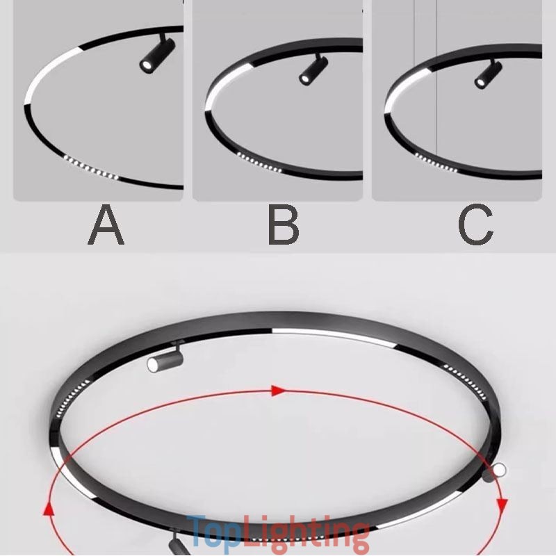 Recessed Track Lighting Rails Round Magnetic Aluminum Track Strips